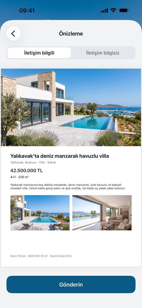Sunum PDF önizleme ekranı