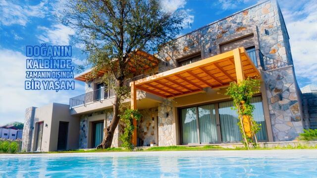 Gümüşlük'te FIRSAT Fiyat: Özel Havuzlu 5+1 Taş Villa