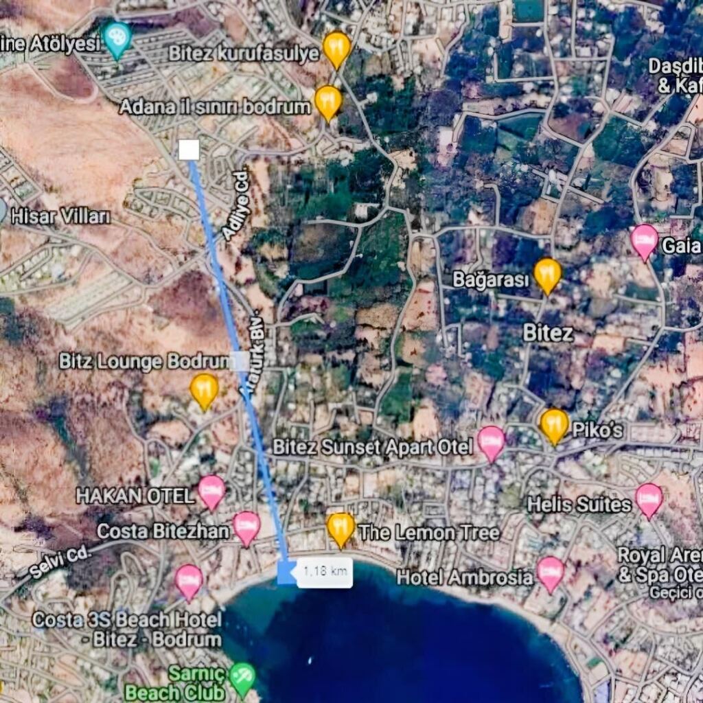 EŞYASIZ, BİTEZDE DENİZ MANZARALI, YERDEN ISITMALI 3+1 VİLLA - 18