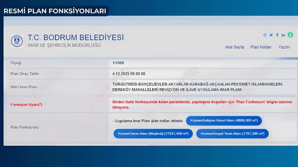 BODRUM BAĞLA MEVKİİ KONUT İMARLI + MARJİNAL TARIM ARAZİSİ - 9