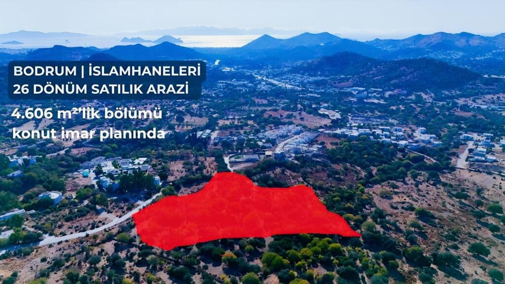 BODRUM BAĞLA MEVKİİ KONUT İMARLI + MARJİNAL TARIM ARAZİSİ - 1