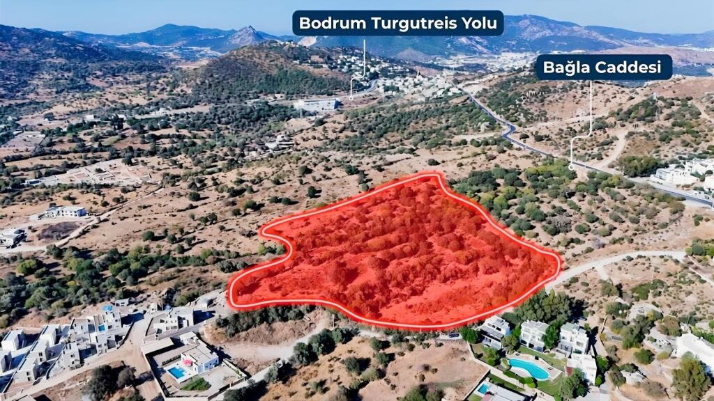 BODRUM BAĞLA MEVKİİ KONUT İMARLI + MARJİNAL TARIM ARAZİSİ - 3