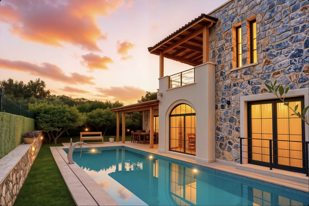 Bitez’in En Güzel Noktasında Özel Havuzlu 5+2 Site İçi Taş Villa - 21