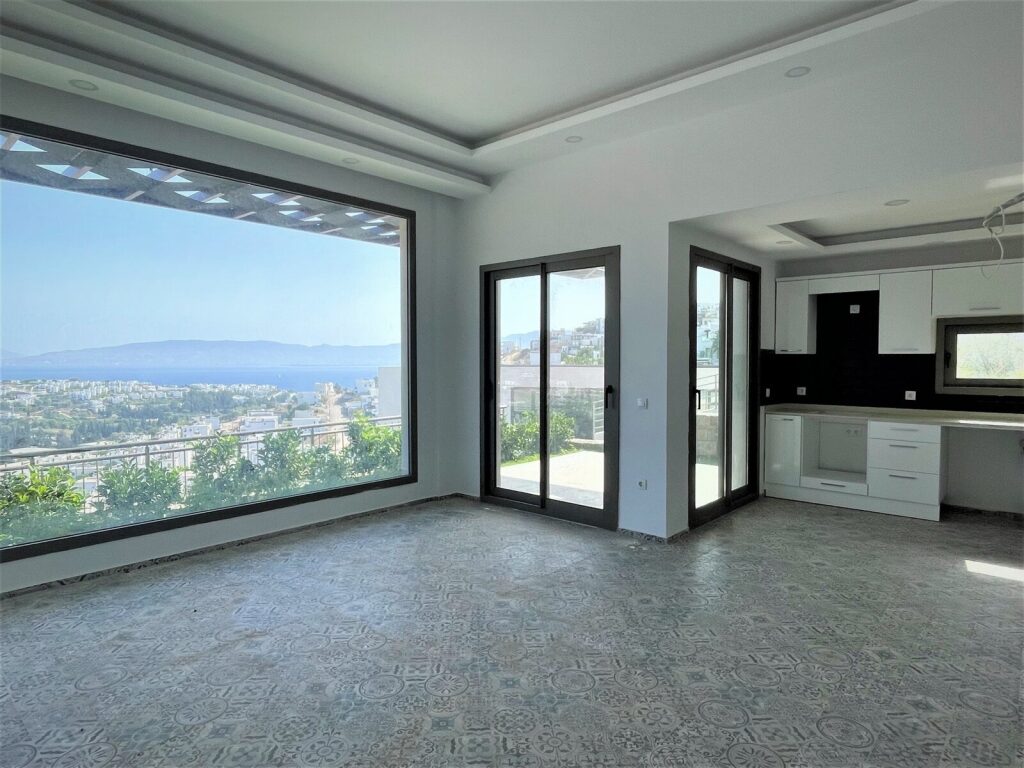 Bodrum'da Kos Manzaralı Yeni Sitede Tek Katlı Müstakil Villa - 14