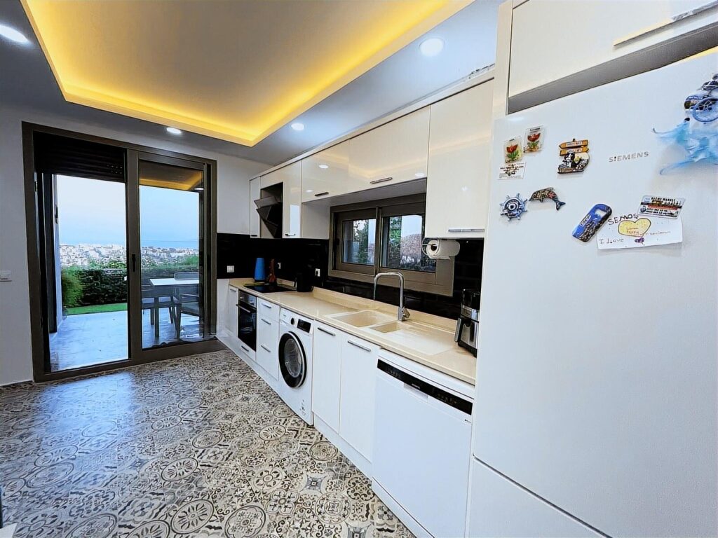 Bodrum'da Kos Manzaralı Yeni Sitede Tek Katlı Sıfır Villa - 16