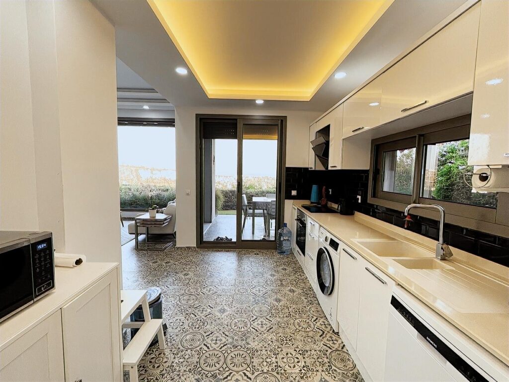 Bodrum'da Kos Manzaralı Yeni Sitede Tek Katlı Sıfır Villa - 15