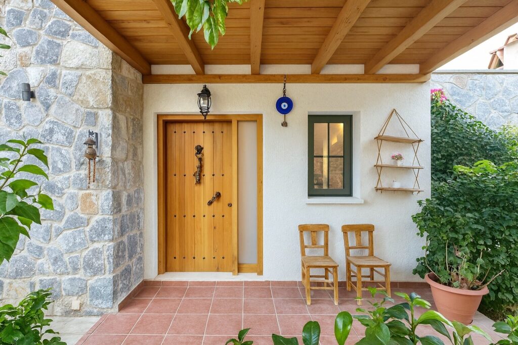 Bitez Köyiçinde Site İçi Taş Villa, Özel Havuzlu 5+2 Tripleks - 6